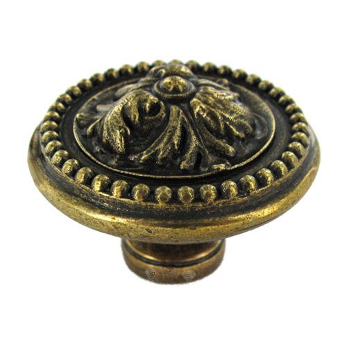 Hafele 1 3/4" Diameter Knob in Antique Brass
