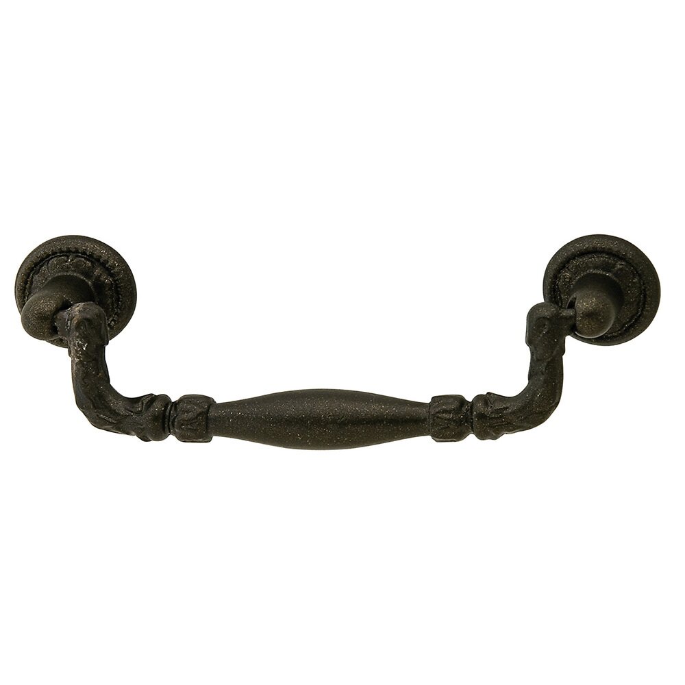 Hafele 5 1/8" Centers Drop Pull in Oil Rubbed Bronze