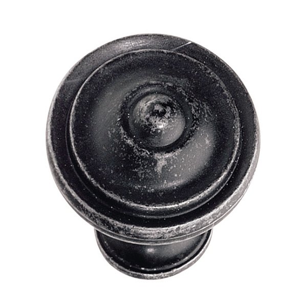 Hafele 1 3/8" Diameter Knob in Antique Black
