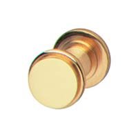 Hafele 1/2" Diameter Knob in Polished Brass