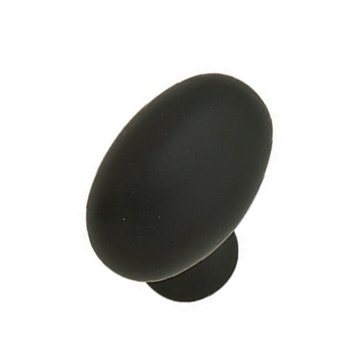 Hafele 1 3/16" x 3/4" Egg Knob in Dark Oil Rubbed Bronze