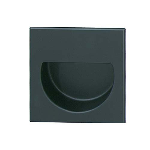 Hafele Solid Brass Mortise 1 3/8" Recessed Pull in Black Matte
