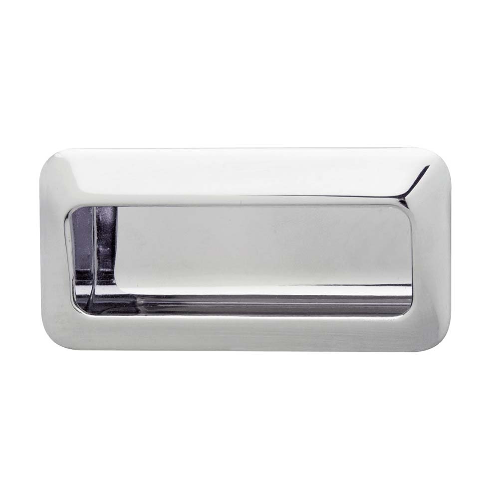 Hafele 3 3/4" Recessed Pull in Polished Chrome