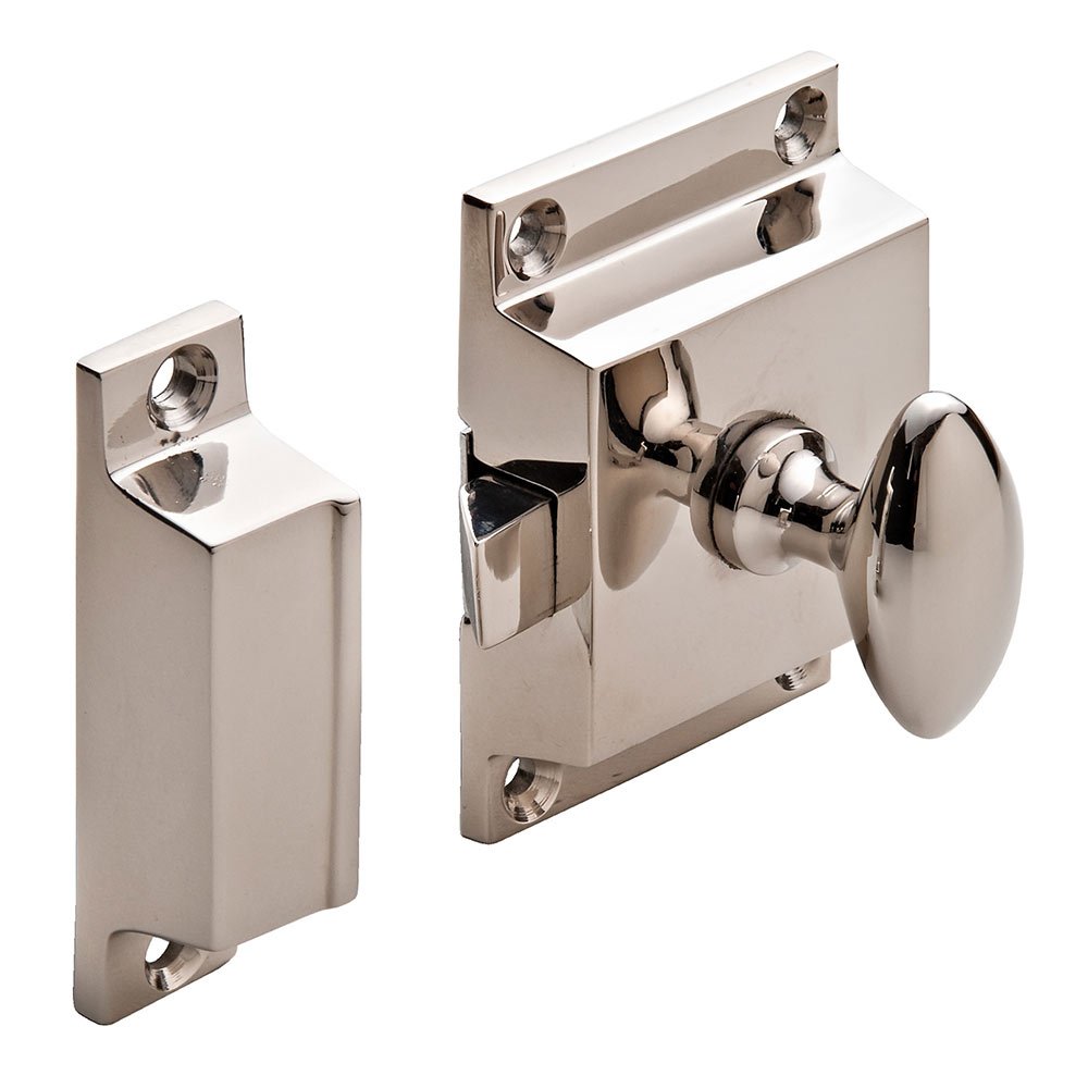 Hafele Cabinet Latch in Polished Nickel