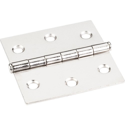 Hardware Resources 2-1/2" x 2-1/2" Swaged Butt Hinge in Bright Nickel