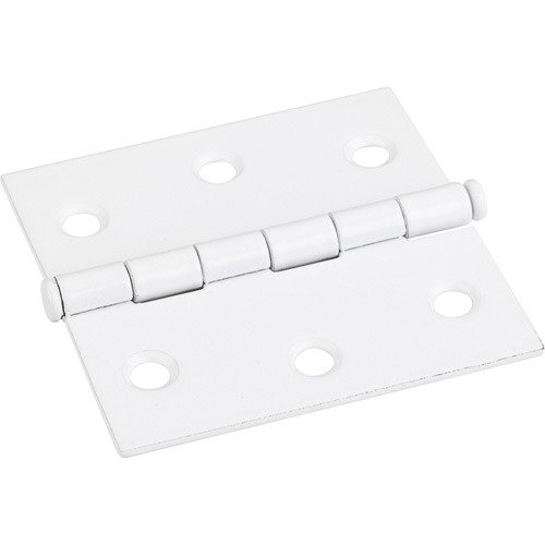 Hardware Resources 2-1/2" x 2-1/2" Swaged Butt Hinge in Bright White