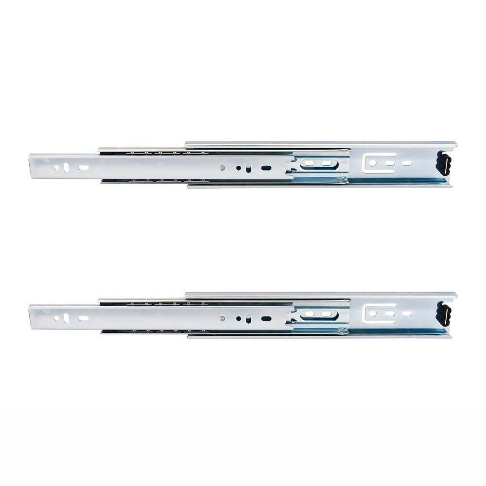 Hardware Resources 14" (Actual 350mm) Full Extension Ball Bearing Drawer Slide Pair in Zinc