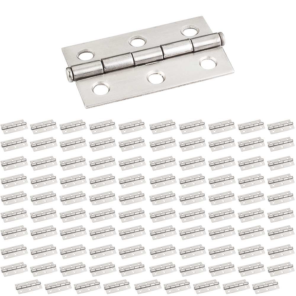Hardware Resources (100 PACK) 2-1/2" x 1-1/2" Swaged Butt Hinge in Stainless Steel