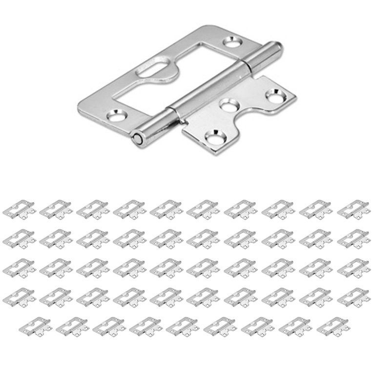 Hardware Resources (50 PACK) 3" Swaged Loose Pin Non-mortise Hinge in Bright Nickel