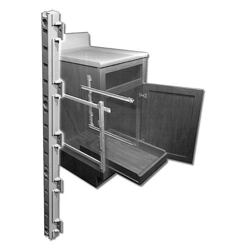 Hardware Resources 4-quick Tray Pilasters 1" in Almond