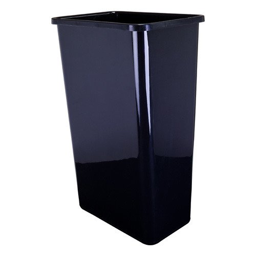 Hardware Resources 50-Quart Plastic Waste Container in Black