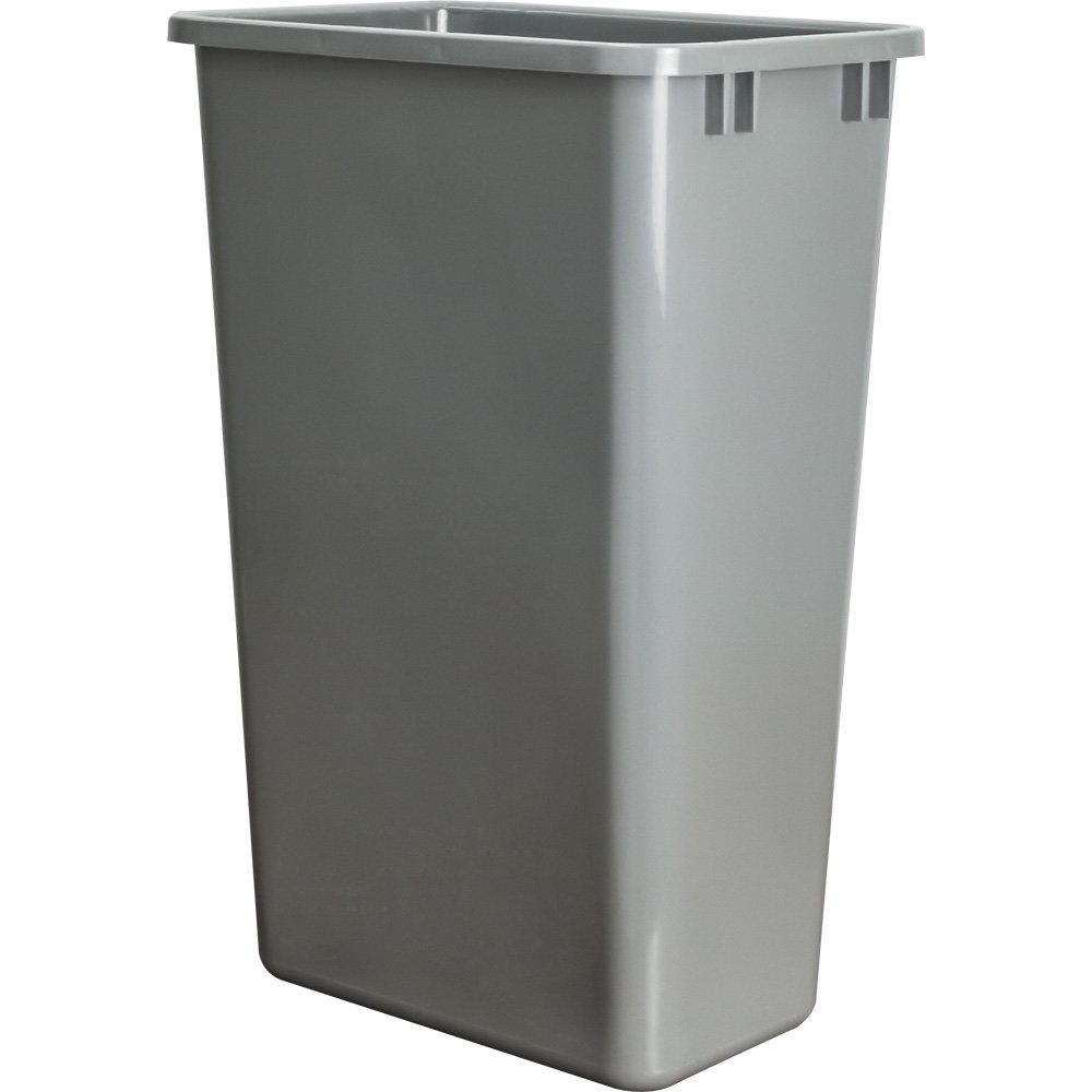 Hardware Resources 50-Quart Plastic Waste Container in Gray