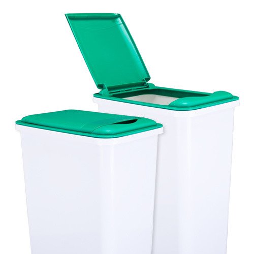 Hardware Resources Lid for 50-Quart Plastic Waste Container in Green