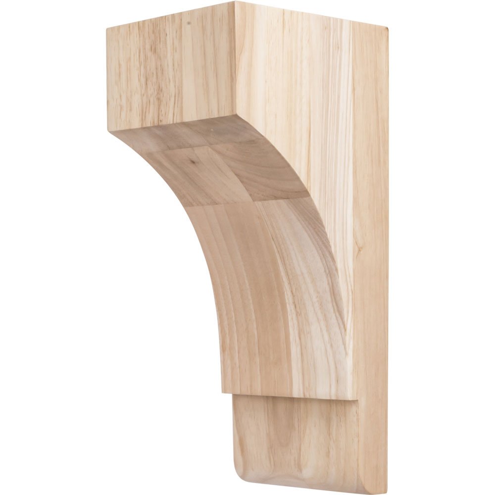 Hardware Resources 5" x 7" x 14" Transitional Corbel in Hard Maple Wood