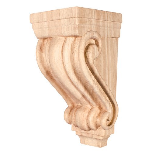 Hardware Resources Small Traditional Corbel in Rubberwood Wood