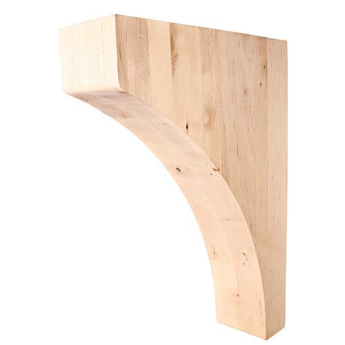 Hardware Resources 14" Transitional Corbel in Rubberwood Wood