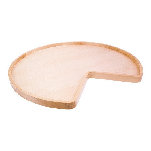 Hardware Resources 24" Kidney Wooden Lazy Susan without Hole