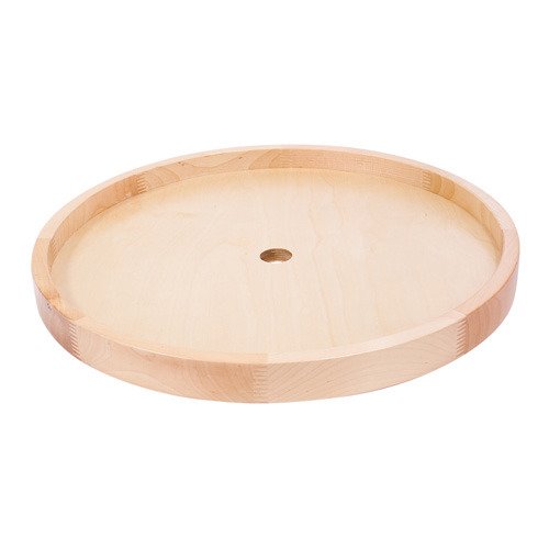 Hardware Resources 28" Round Wooden Lazy Susan in Plywood Wood