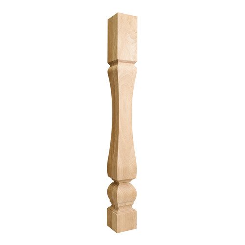 Hardware Resources 3 3/4" x 35 1/2" 3 3/4" Baroque Traditional Post in Alder Wood