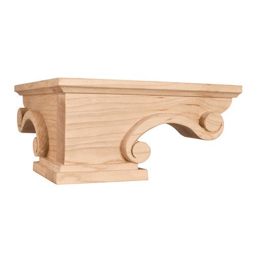 Hardware Resources 8 1/4" x 4 1/2" x 8 1/4" Traditional Pedestal Foot in Cherry Wood