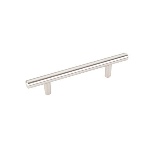 Elements Hardware 3 3/4" Centers Stainless Steel Hollow Bar Pull with Beveled Ends in Stainless Steel