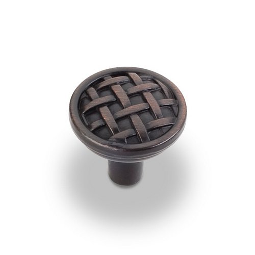Hardware Resources 1 5/16" Diameter Braided Knob in Brushed Oil Rubbed Bronze