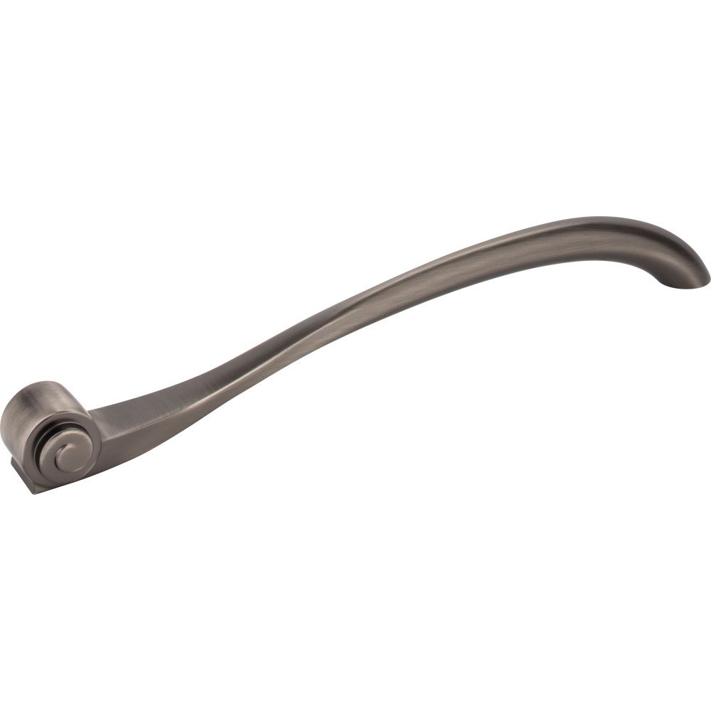 Jeffrey Alexander 12" Centers Scroll Appliance Pull in Brushed Pewter