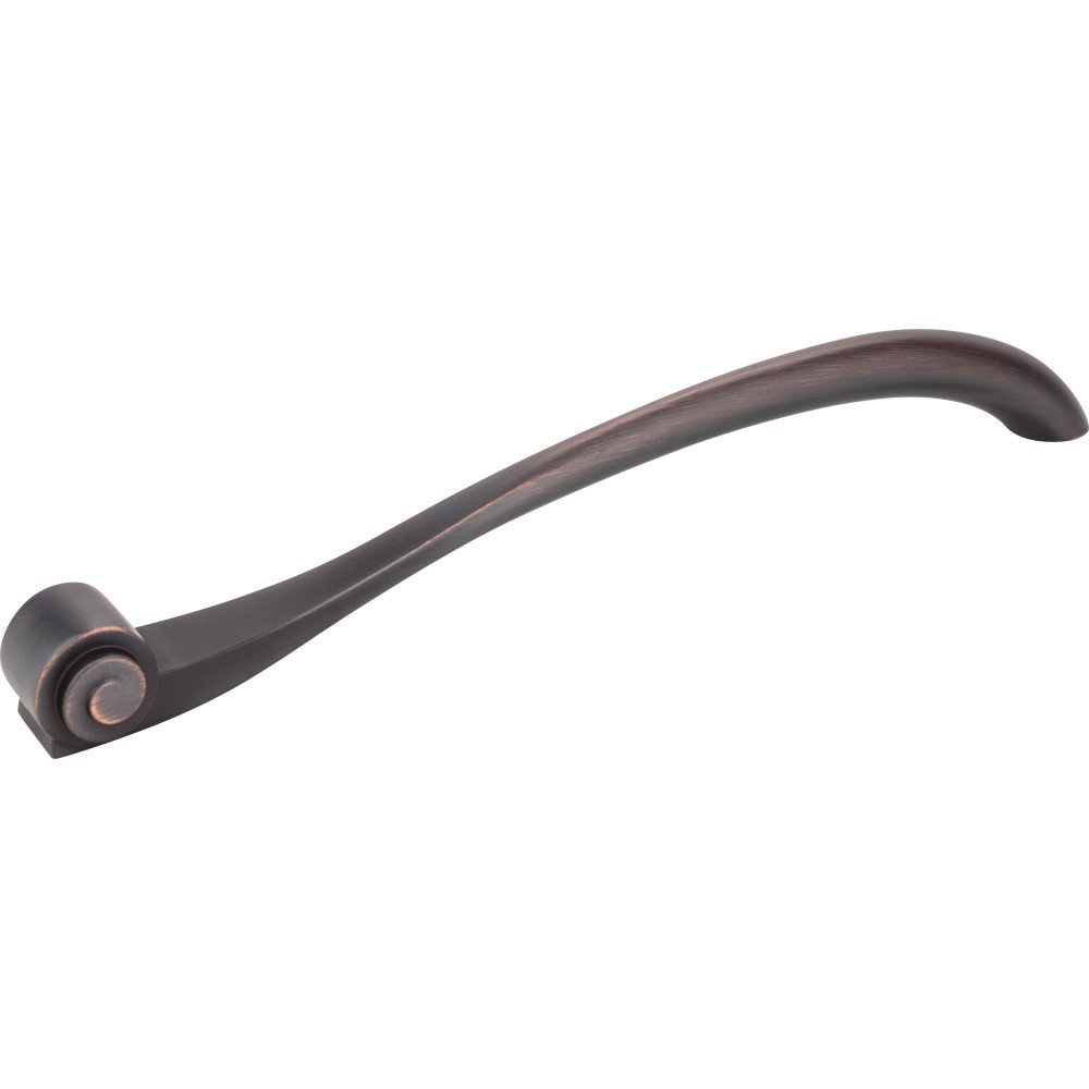 Jeffrey Alexander 12" Centers Scroll Appliance Pull in Brushed Oil Rubbed Bronze