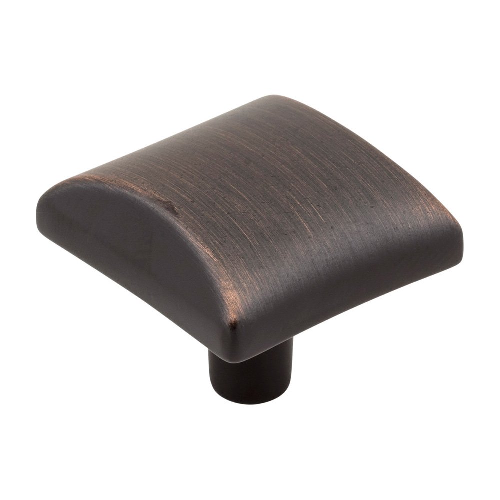 Elements Hardware 1 1/8" Square Cabinet Knob in Brushed Oil Rubbed Bronze