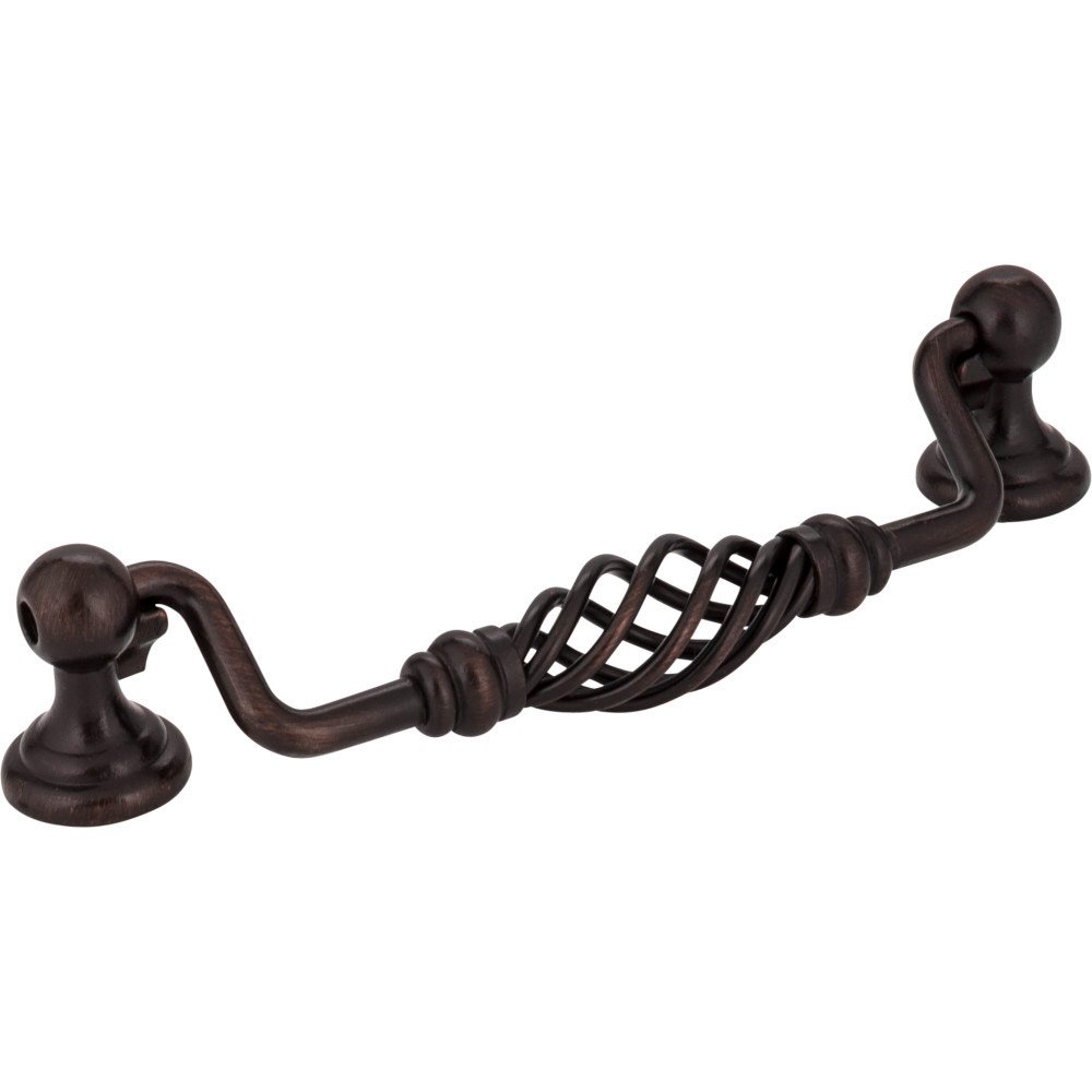 Jeffrey Alexander 5" Centers Twisted Iron Pull in Brushed Oil Rubbed Bronze