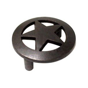 Wild Western Hardware Large Star Pull in Oil Rubbed Bronze
