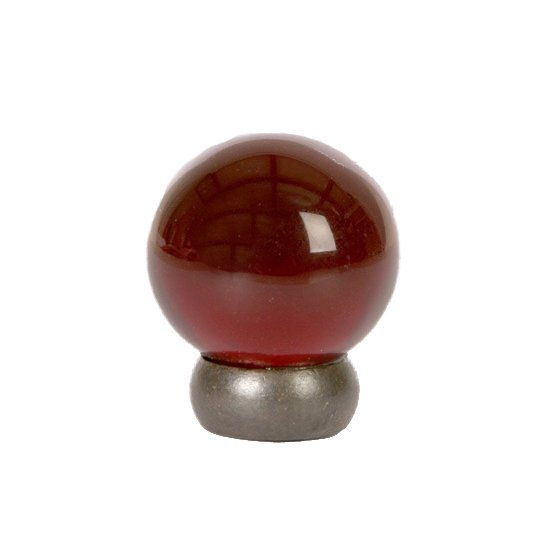 Lewis Dolin 1 1/8" Knob in Ruby Red/Oil Rubbed Bronze
