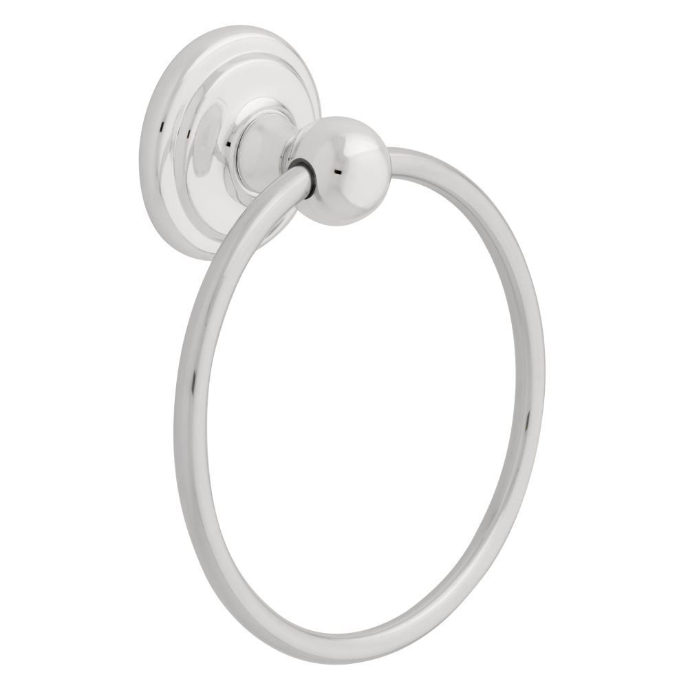 Liberty Hardware Towel Ring in with Easy Clip Mounting Polished Chrome