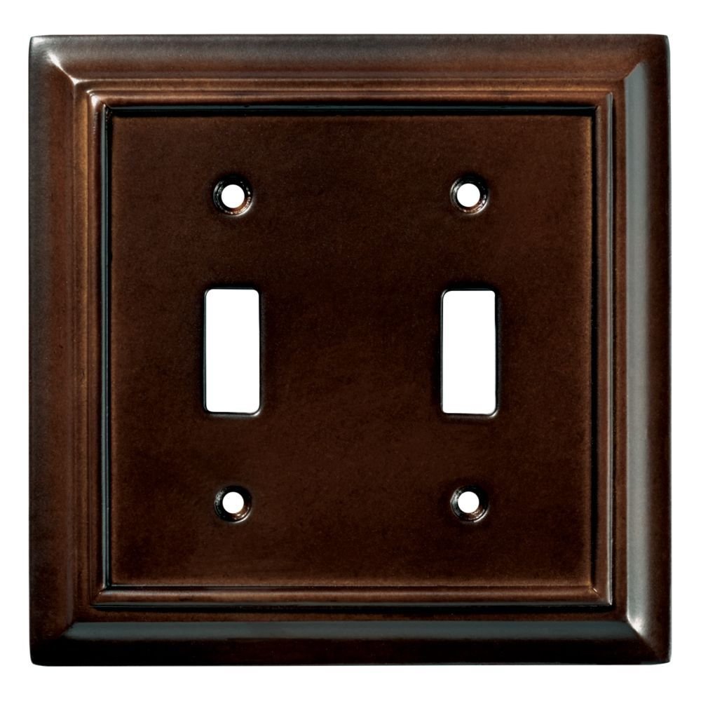 Liberty Hardware Wood Double Toggle in Espresso
