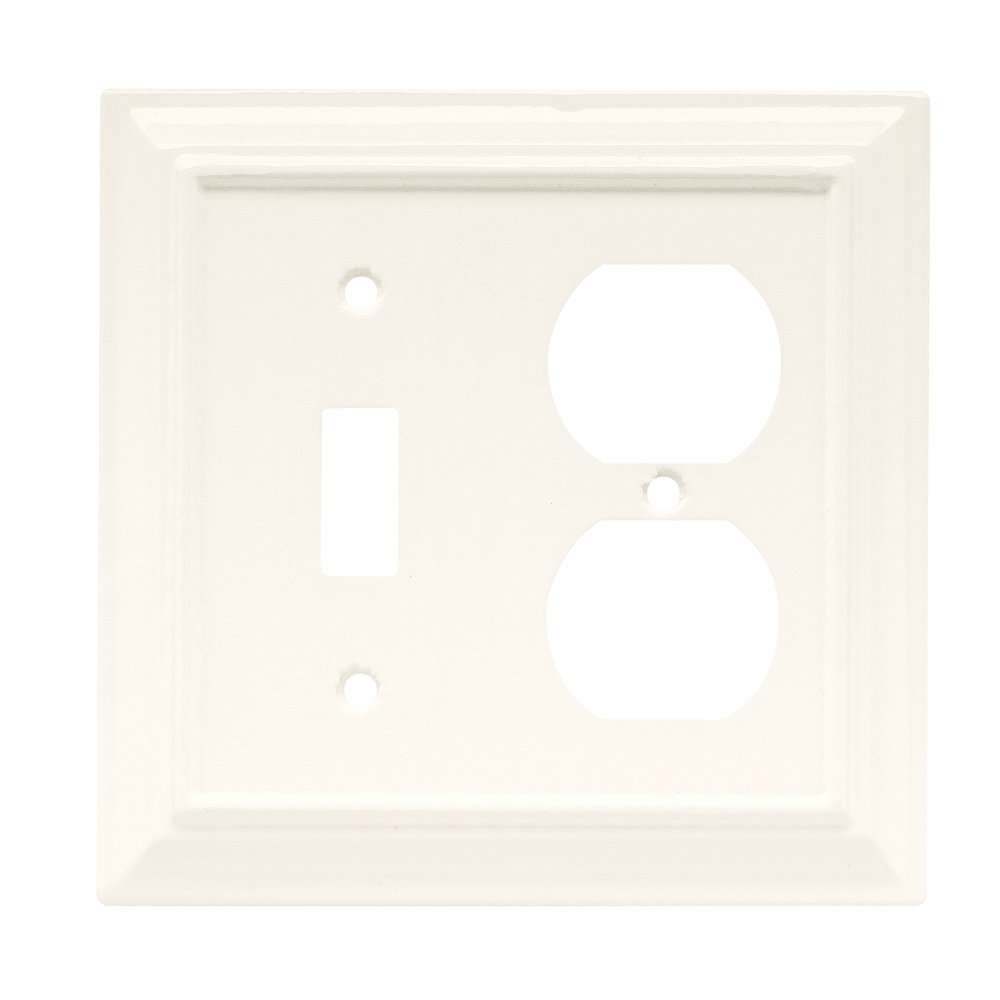 Liberty Hardware Single Switch/Duplex Wall Plate in White