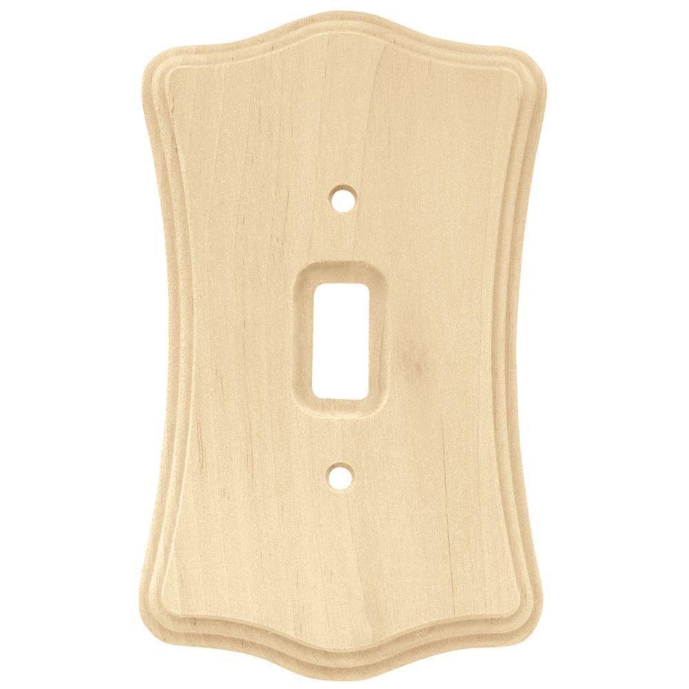 Liberty Hardware Single Toggle in Unfinished Birch Wood