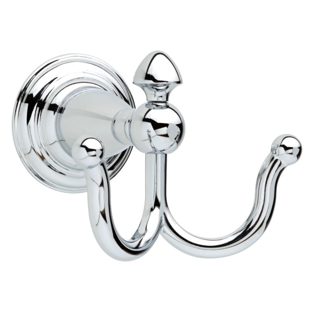 Liberty Hardware Double Robe Hook in Polished Chrome