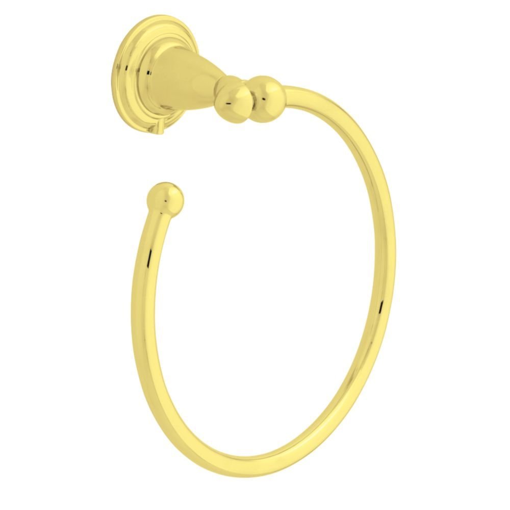 Liberty Hardware Towel Ring in Polished Brass