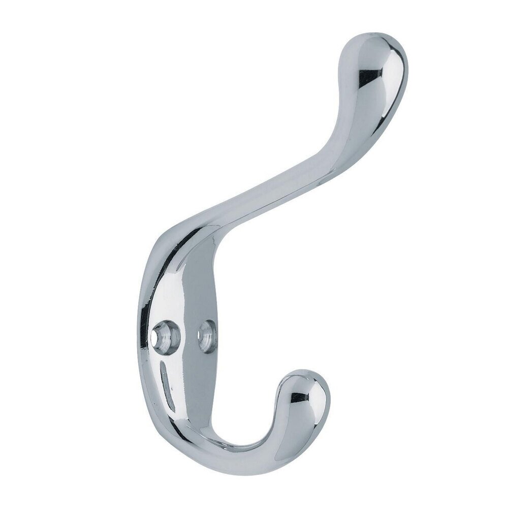 Liberty Hardware 3" Heavy Duty Coat and Hat Hook in Polished Chrome