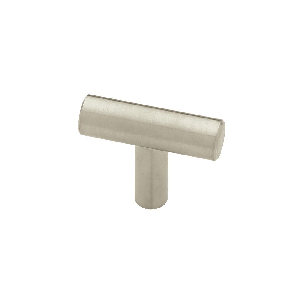 Liberty Hardware 1 9/16" Brushed Stainless Steel Euro T-Pull