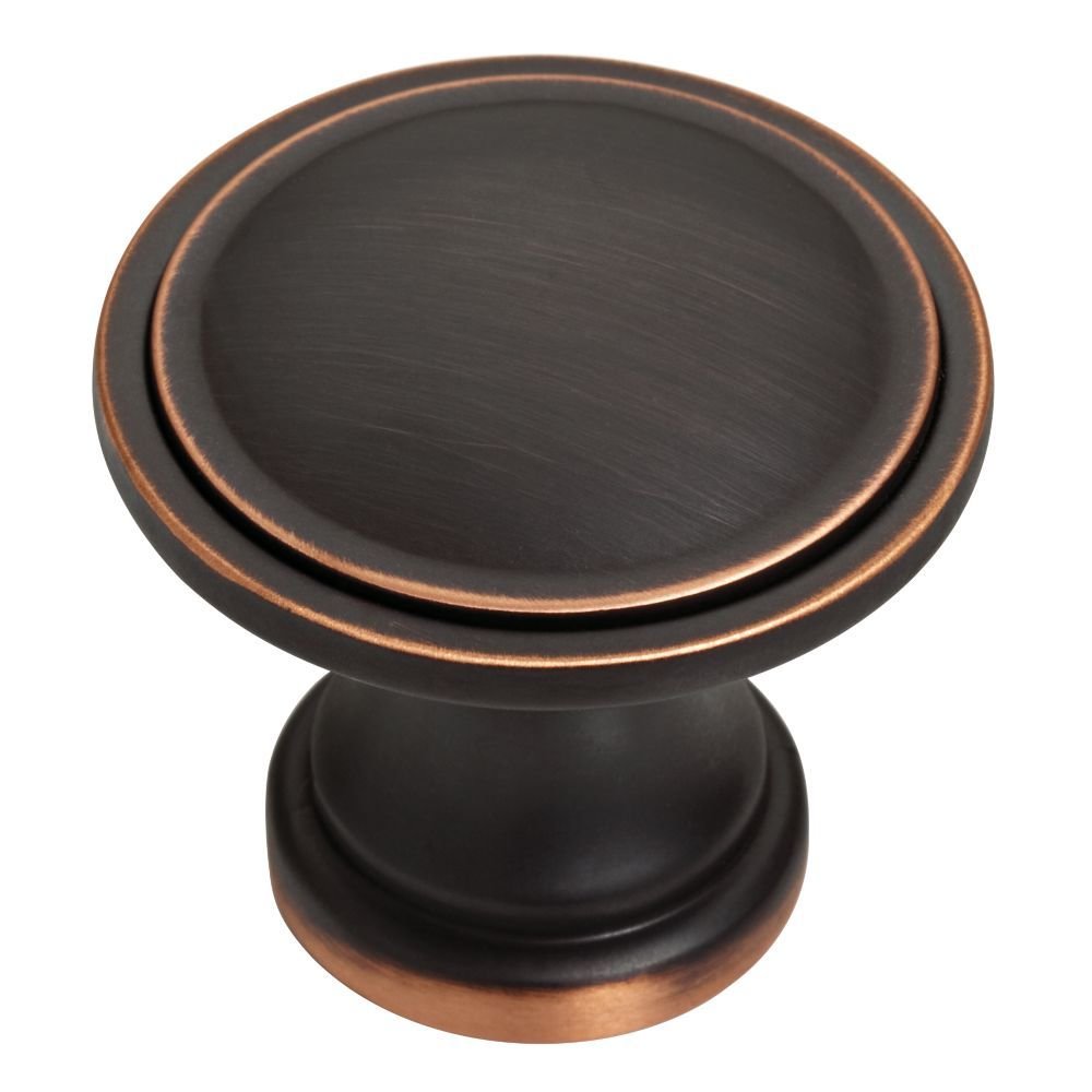 Liberty Hardware 1 3/4" Ridge Knob in Bronze with Copper Highlights