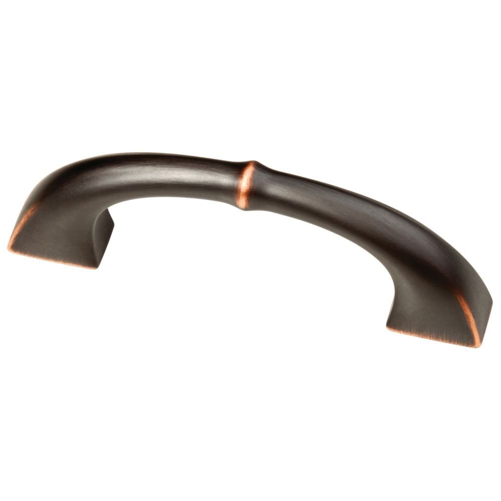Liberty Hardware 3" and 3 3/4" Centers Handle in Bronze with Copper Highlights