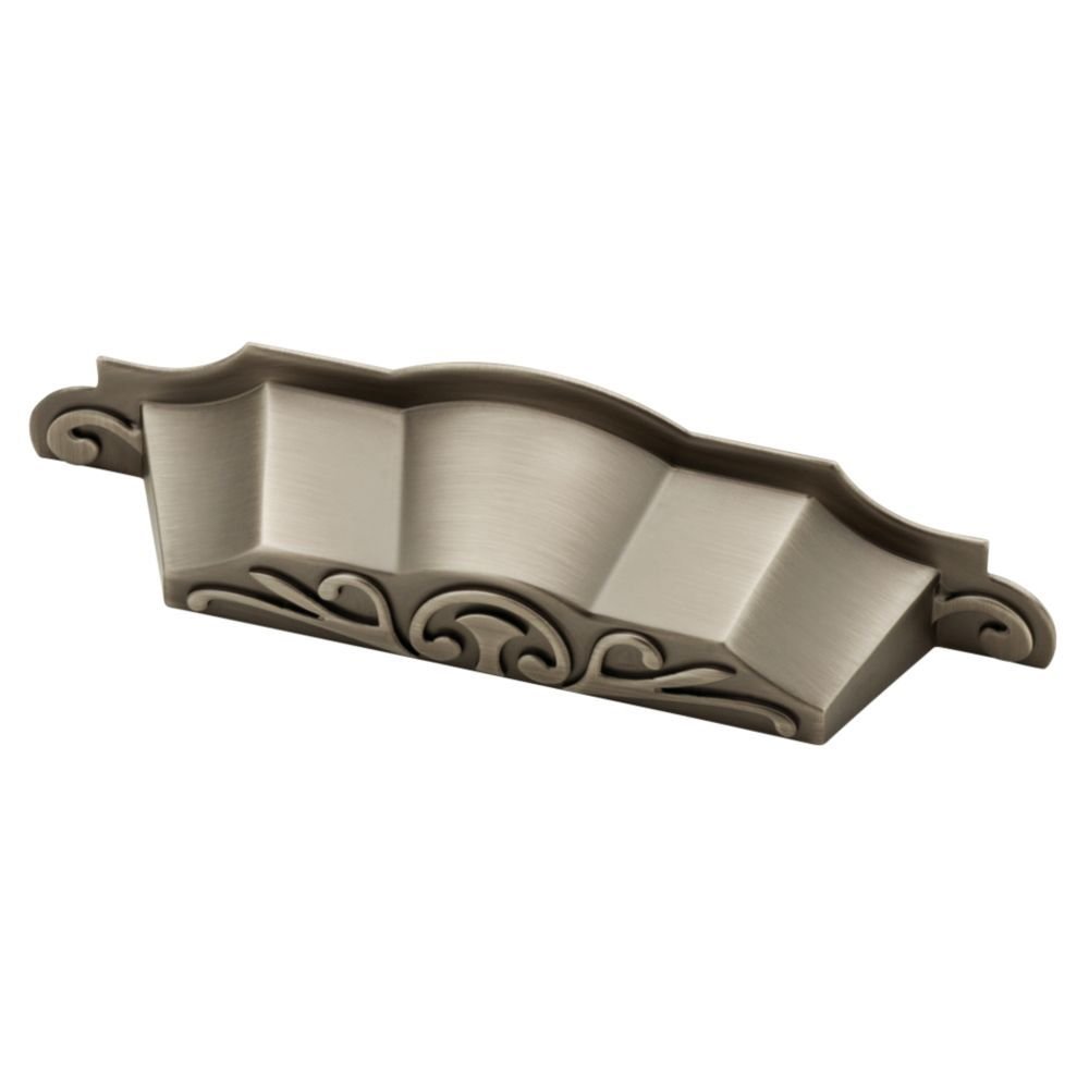 Liberty Hardware 4" Cup Pull in Heirloom Silver