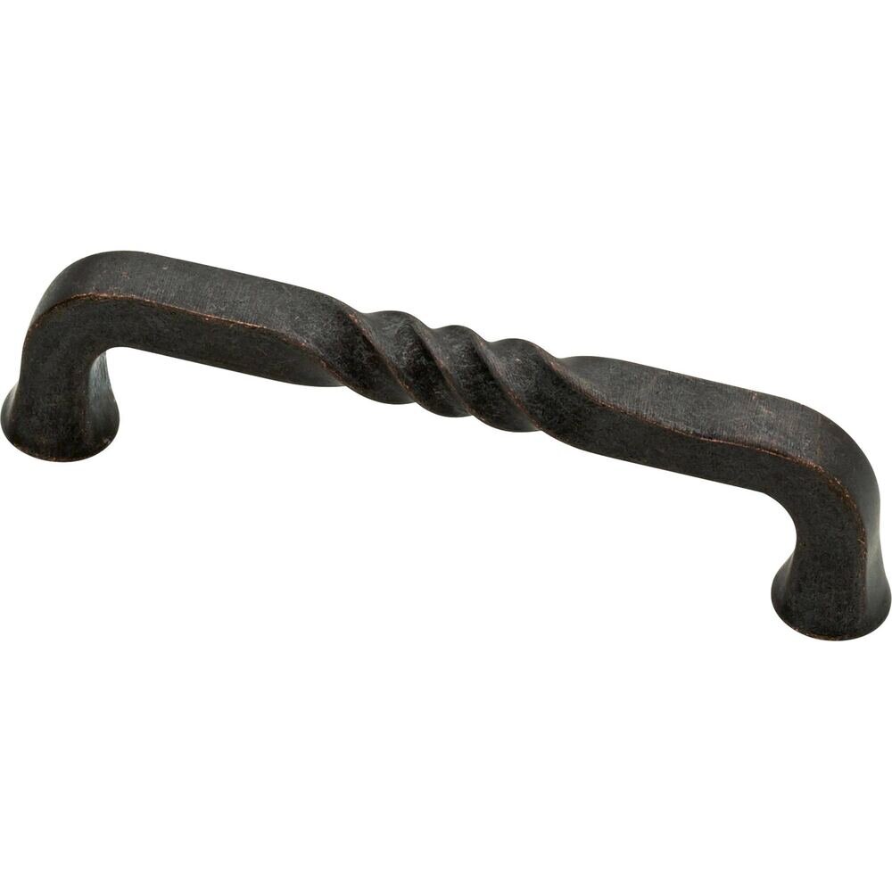 Liberty Hardware 4" Ironcraft Rustic Pull in Statuary Bronze
