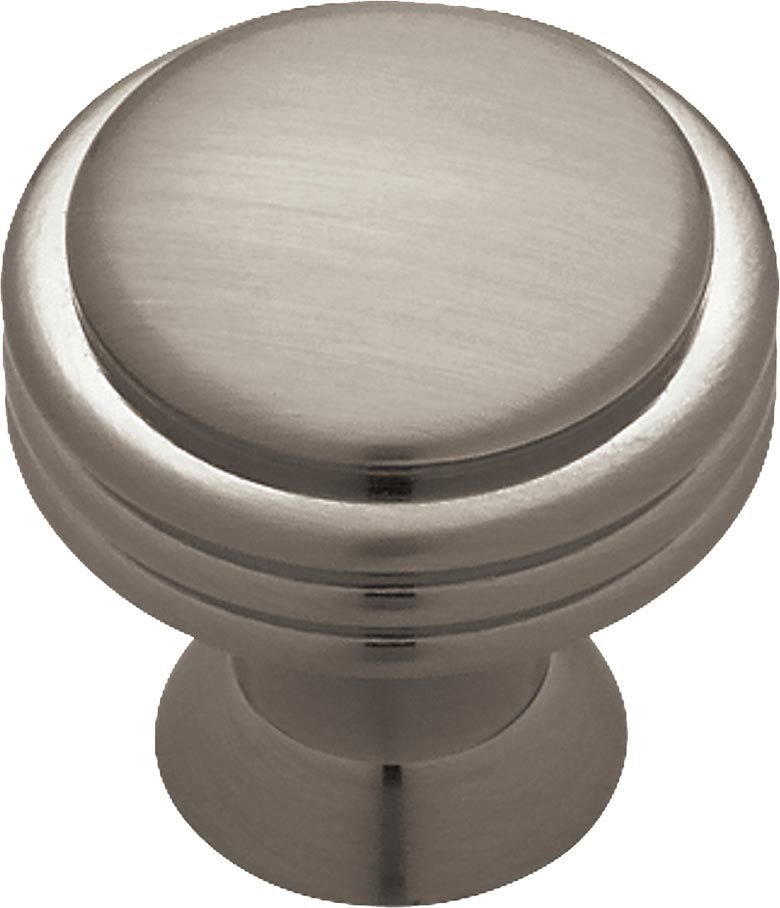 Liberty Hardware 28mm Ringed Knob in Brushed Nickel Plated