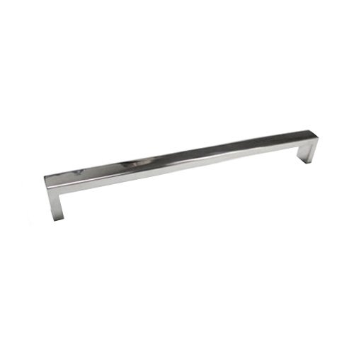 Linnea Hardware 23 5/8" Centers Surface Mounted Squared Oversized Door Pull in Polished Stainless Steel