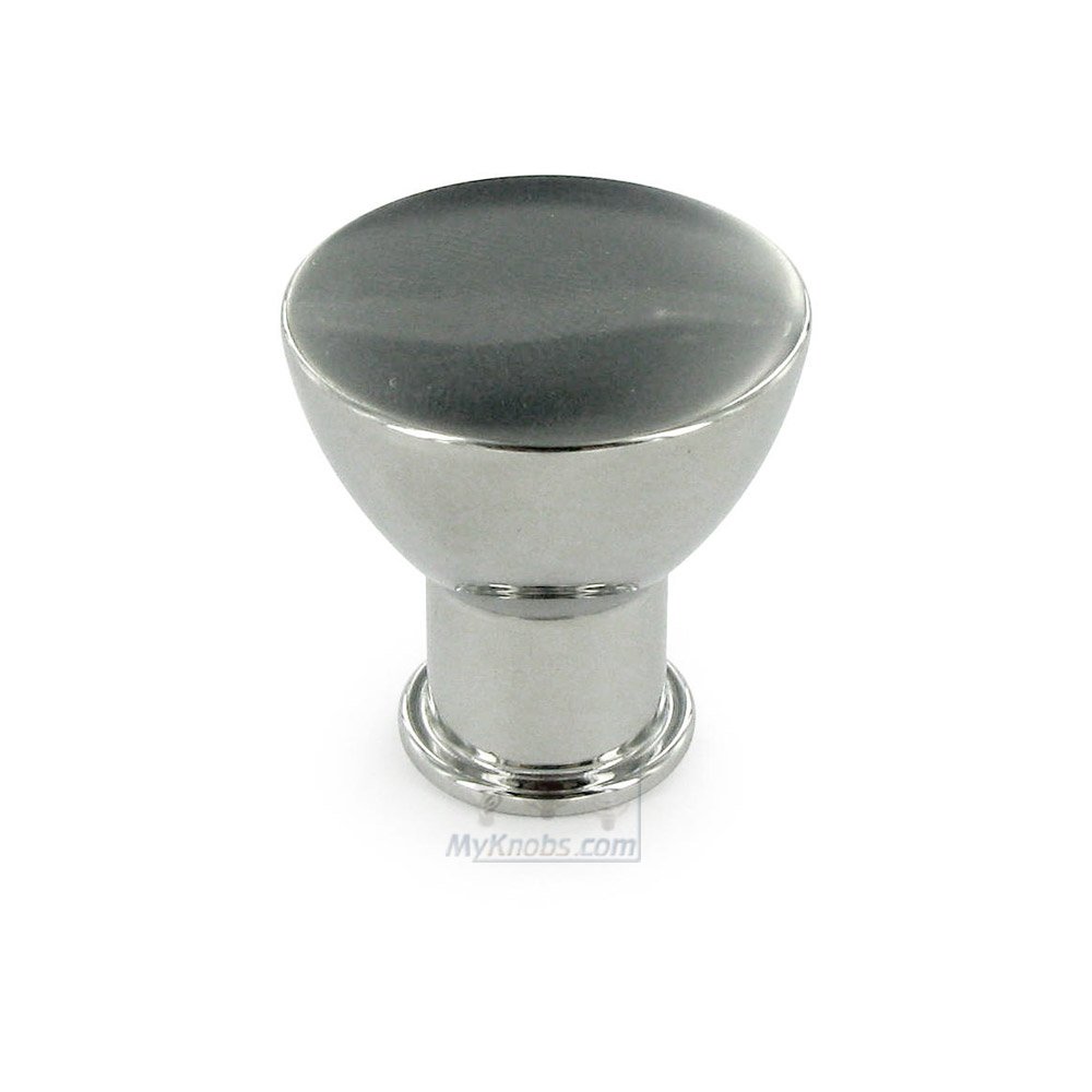 Linnea Hardware 1" Diameter Fluted Knob in Polished Stainless Steel