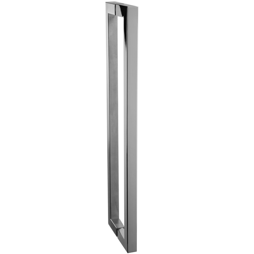 Linnea Hardware 23 5/8" Centers Back to Back Squared End Appliance/Shower Door Pull in Polished Stainless Steel
