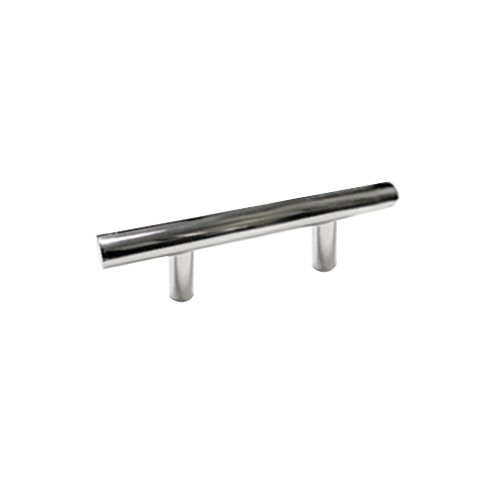 Linnea Hardware 7 7/8" Centers Through Bolt European Bar Oversized/Shower Door Pull in Polished Stainless Steel
