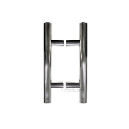 Linnea Hardware 7 7/8" Centers Back to Back European Bar Appliance/Shower Door Pull in Polished Stainless Steel